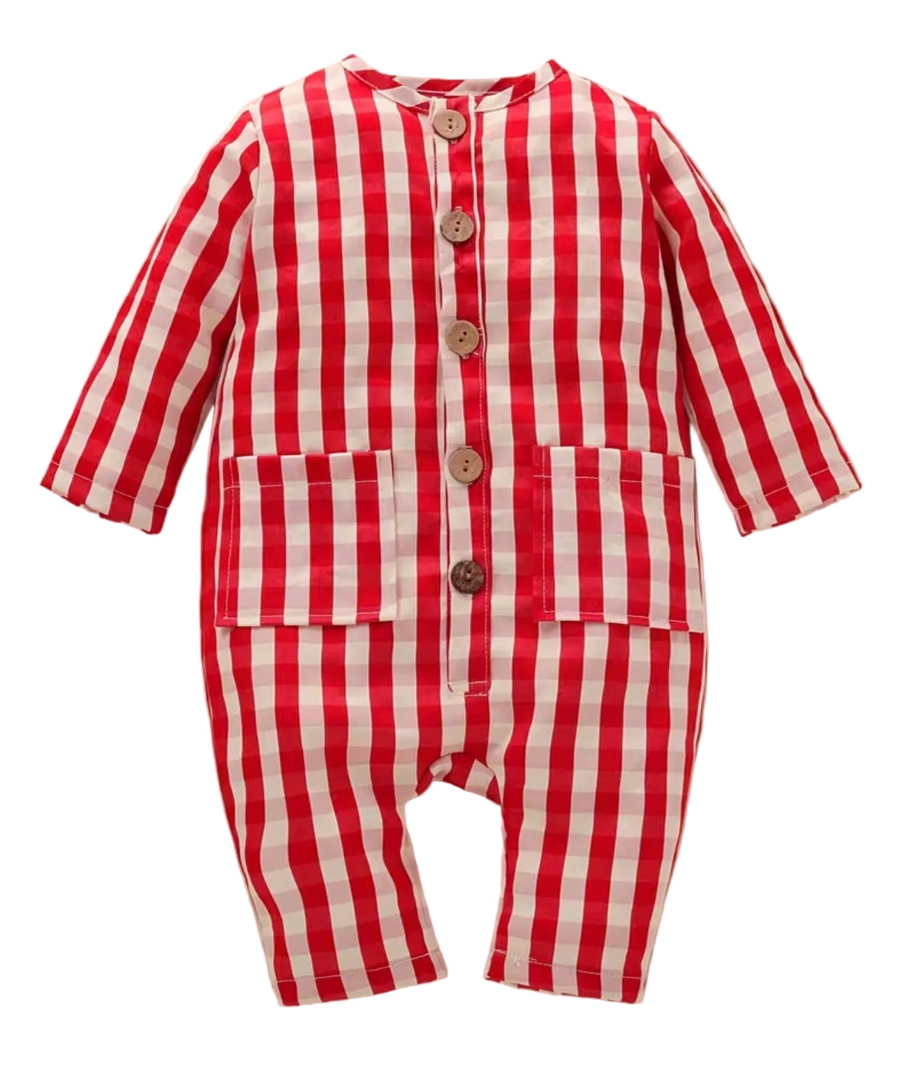 Gingham Boy Romper (Sale)