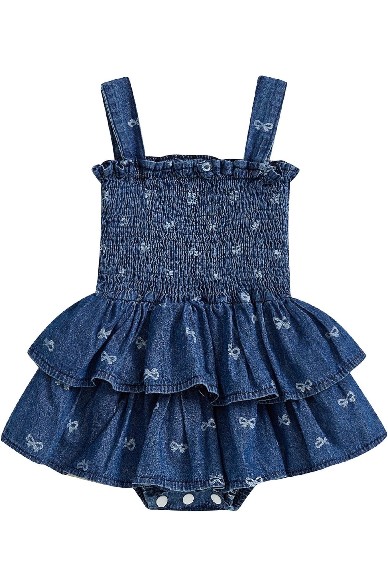 Denim Bow Overol