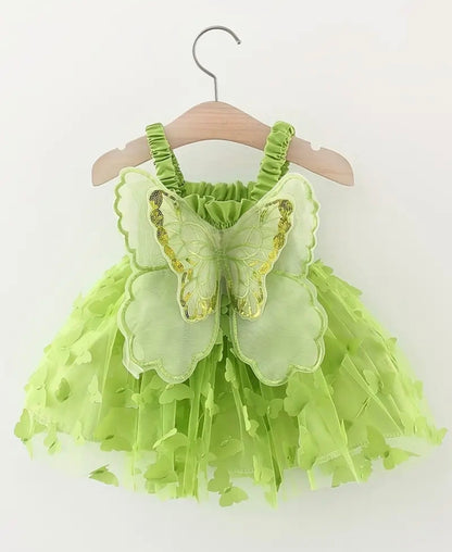 Butterfly Green Dress
