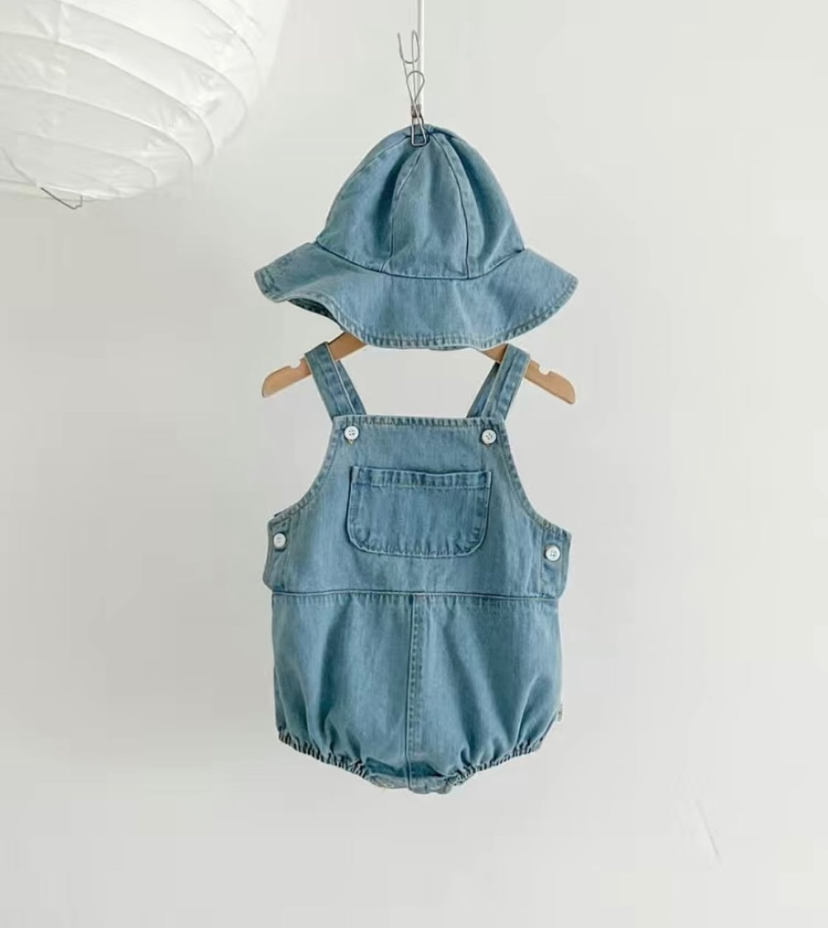 Denim Overol Set