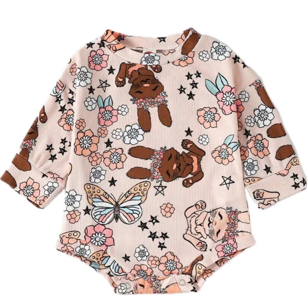 Bunny & Flowers Romper (Sale)