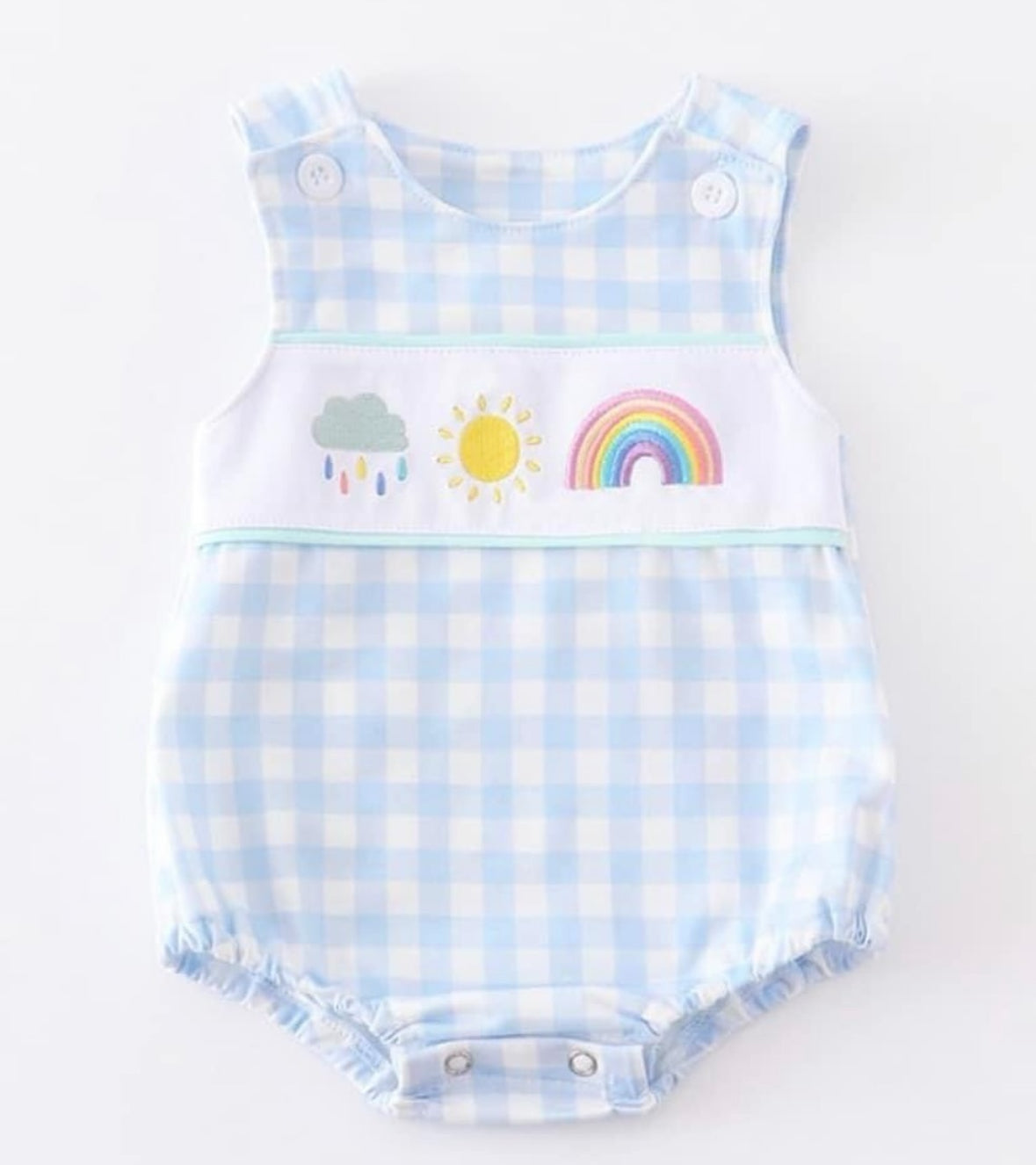 Rain•Sunshine•Rainbow Romper