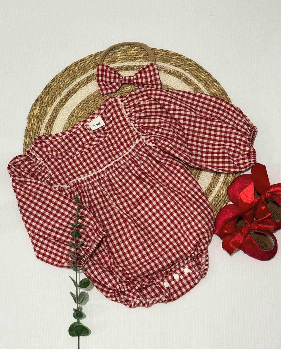 Gingham Red Set