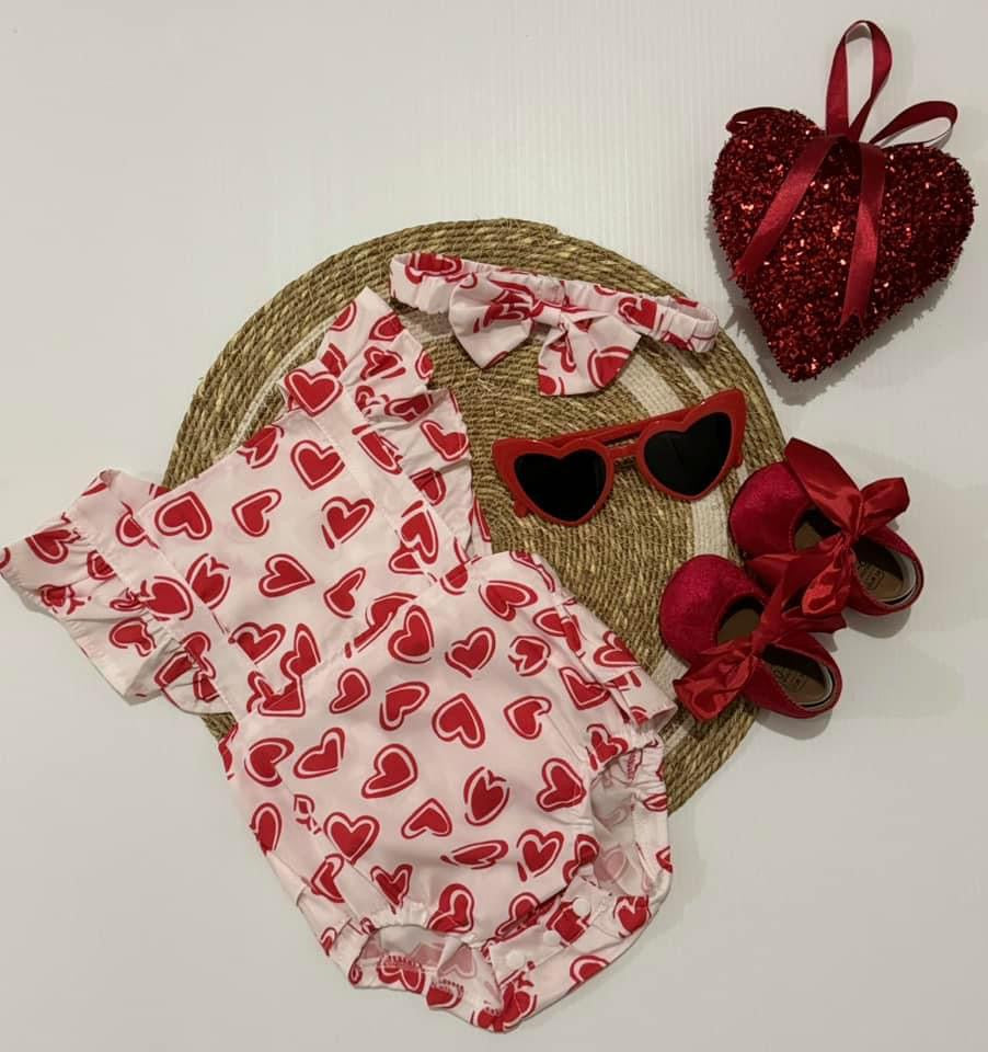 Hearts Romper (Sale)